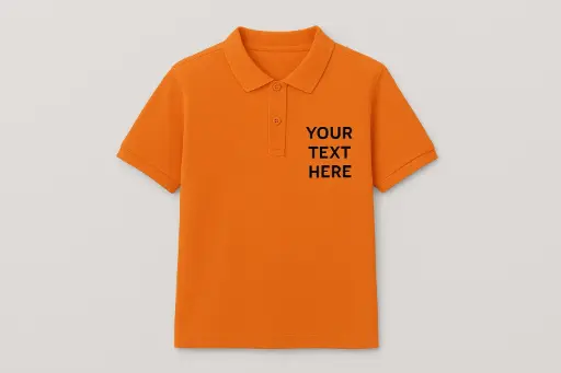 Men’s Polo Collar T-Shirt – 100% Cotton | Custom Print Available